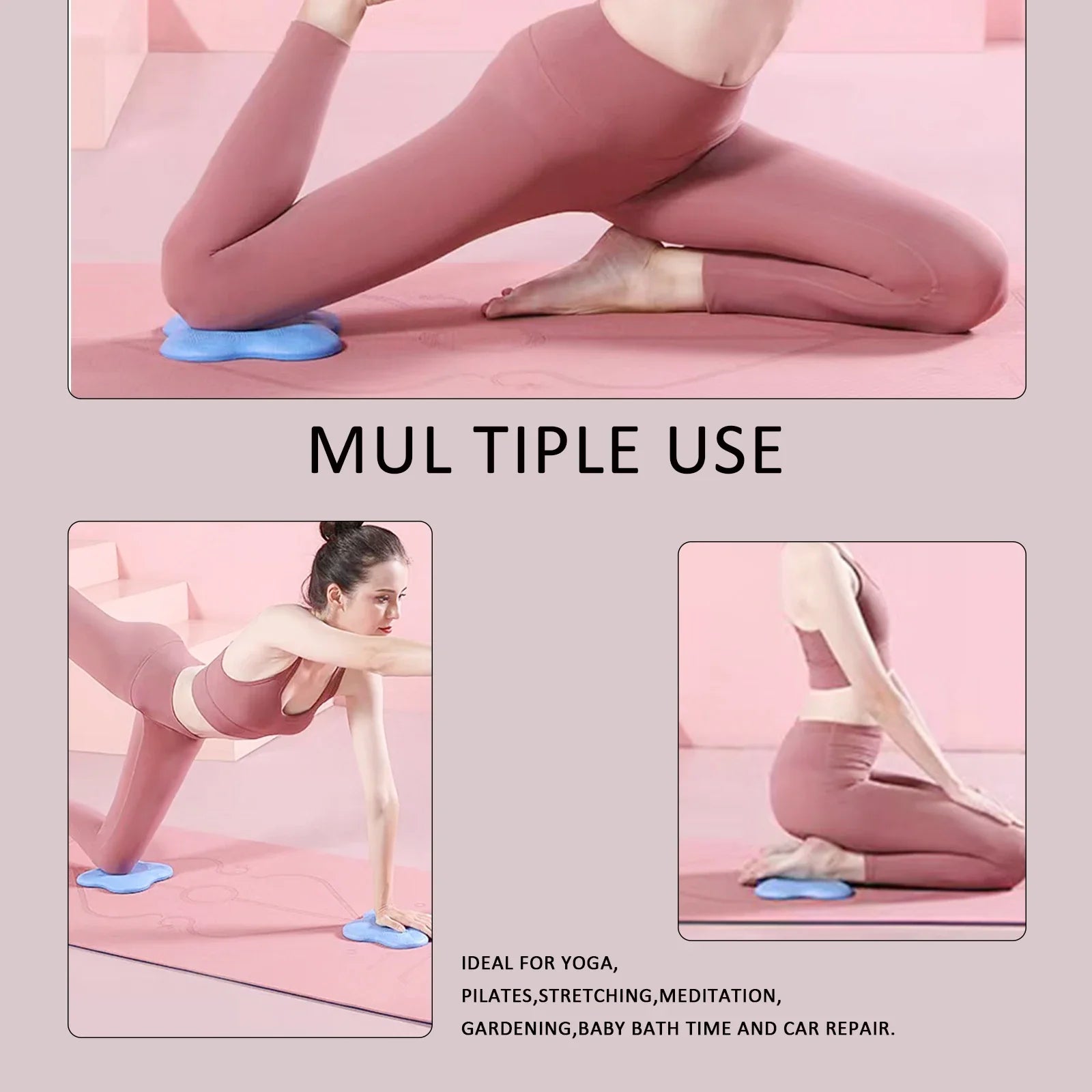 NNETM Yoga Knee Pads for Women, Non-Slip & Lightweight (2PCS)-4