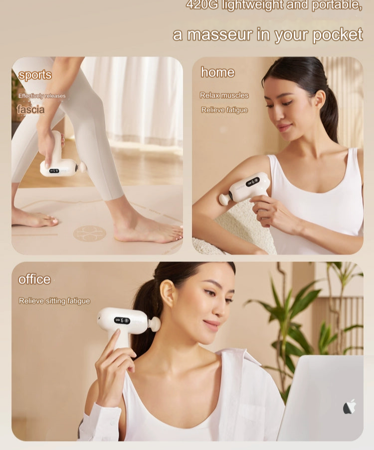 NNETB Portable Fascia Massage Gun - 6-Speed-2