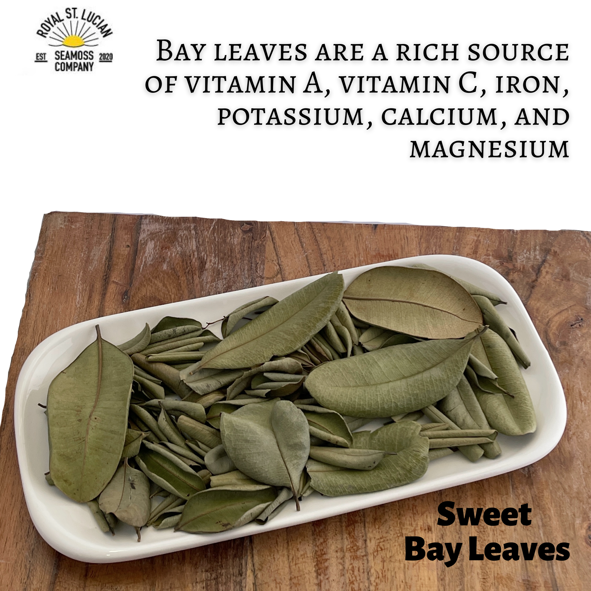Sweet Bay Leaves from Saint Lucia — Whole 56g-1