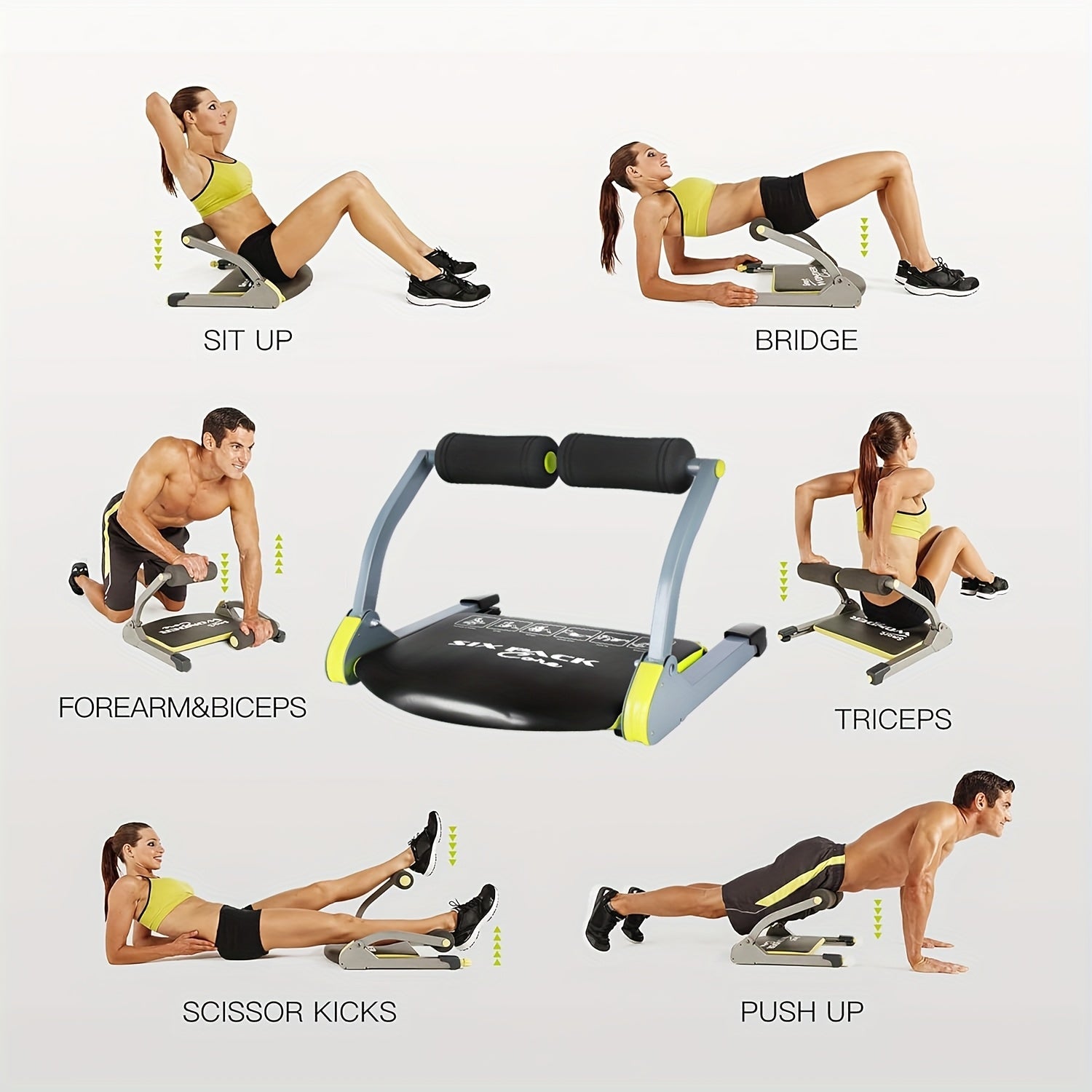 Sit Up Core Trainer Stainless Steel-2