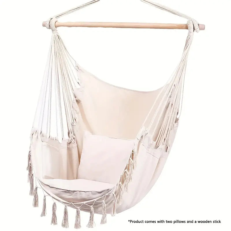 NNETM Nordic Style Cotton Hammock Chair Swing-2