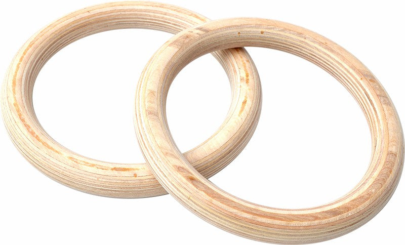 NNEDSZ Wooden Gymnastic Rings Olympic Gym Rings Strength Training-2