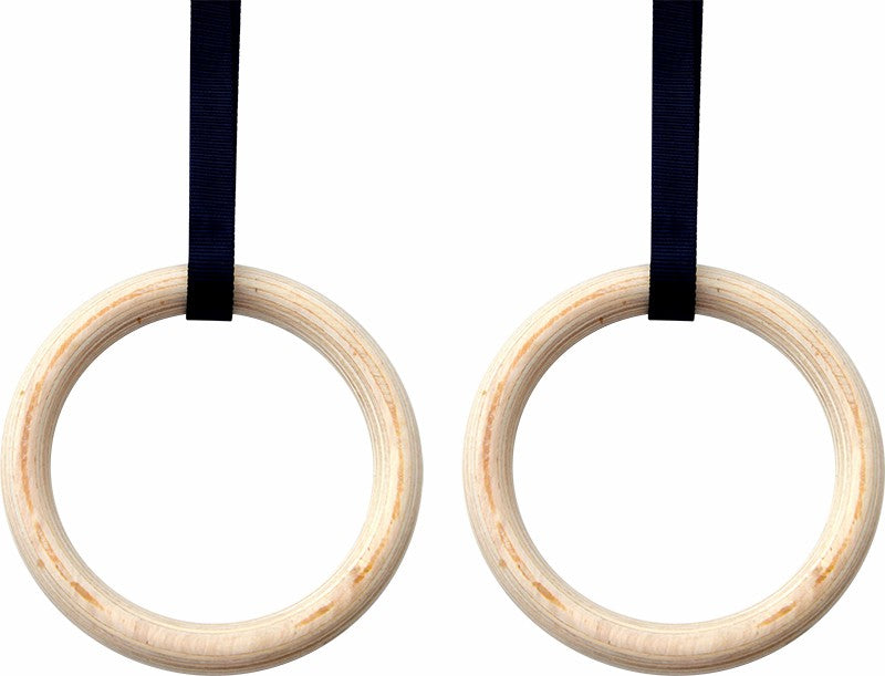 NNEDSZ Wooden Gymnastic Rings Olympic Gym Rings Strength Training-0