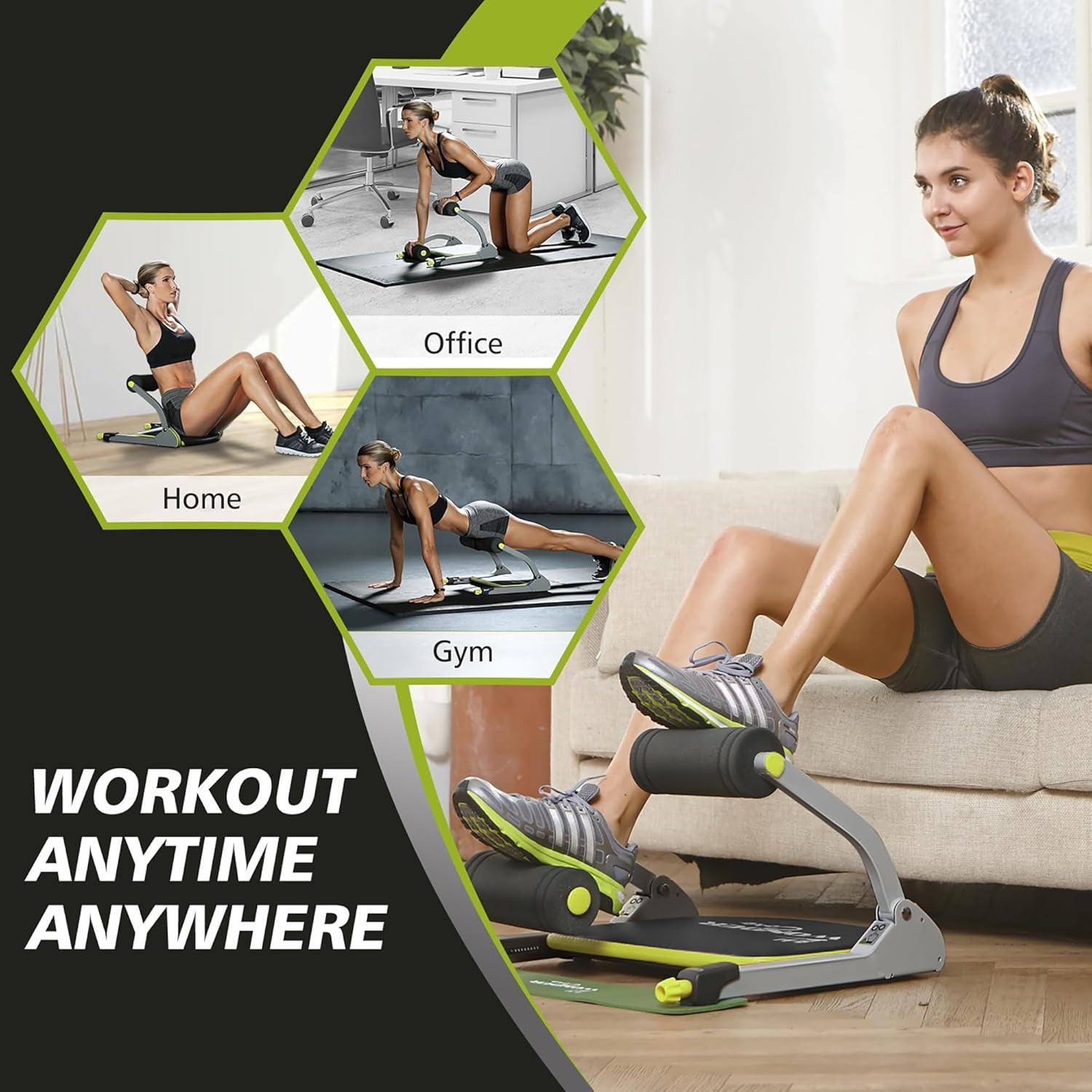 Sit Up Core Trainer Stainless Steel-1