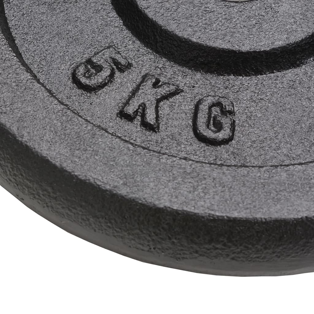 NNEVL Weight Plates 4 pcs 2x10 kg+2x5 kg Cast Iron-3