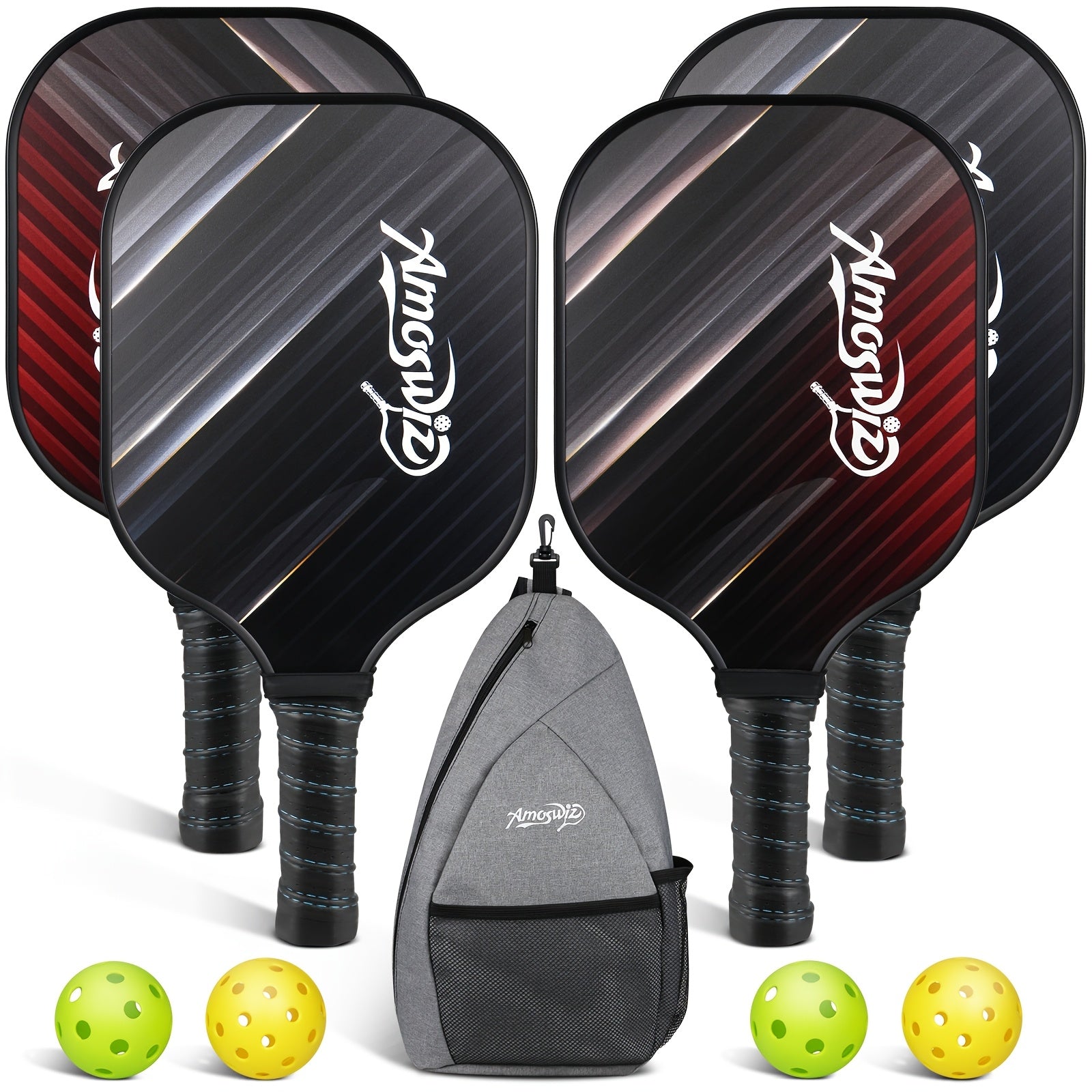 NNETM Pickleball Paddle Set with Balls & Bag (4pcs)-0