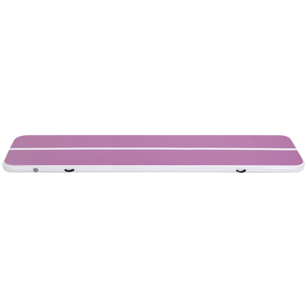 NNEDSZ Everfit 4M Air Track Gymnastics Tumbling Exercise Yoga Mat W/ Pump Inflatable Purple-2