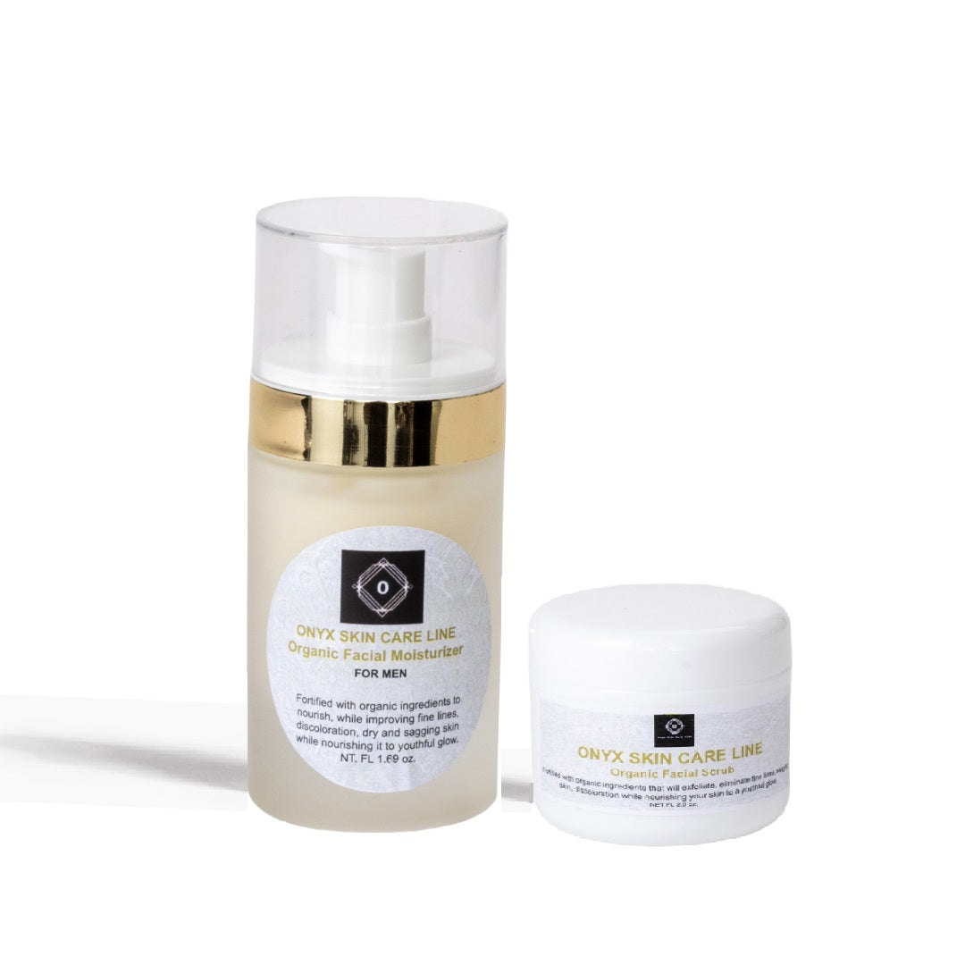 Two-Step Facial System - Scrub and Moisturizer - For MEN-0