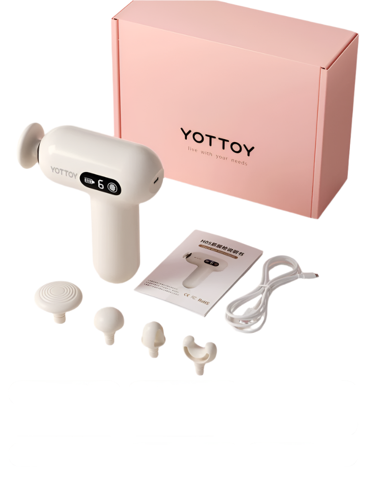 NNETB Portable Fascia Massage Gun - 6-Speed-0