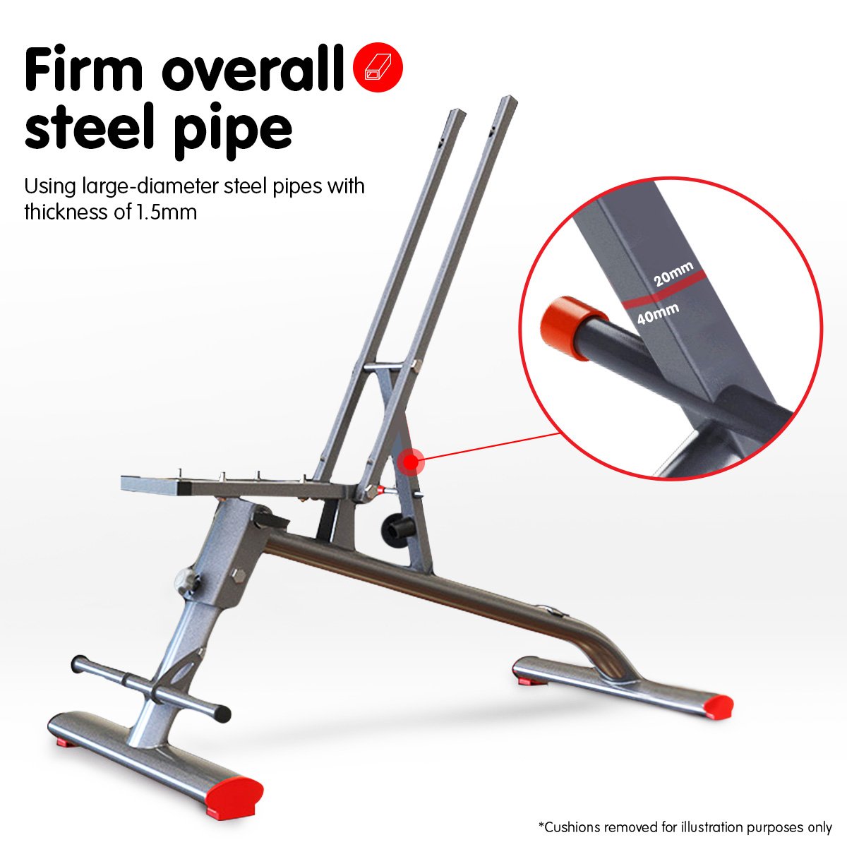 NNEDSZ Home Gym Bench Adjustable Flat Incline Decline FID 250KG Load-1