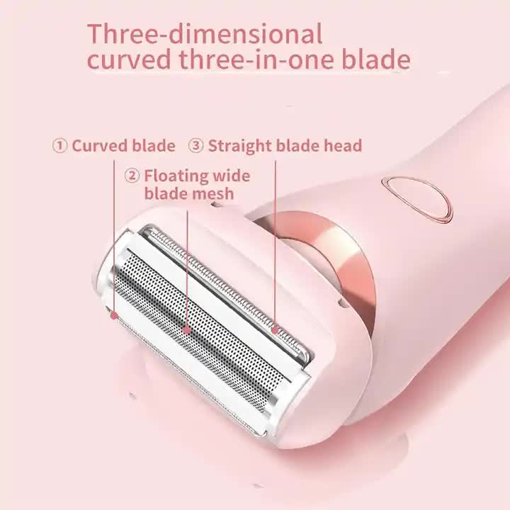 NNEDSZ Blue 2-in-1 Electric Razor for Women - Multifunctional Rechargeable Hair Removal Shaver-2