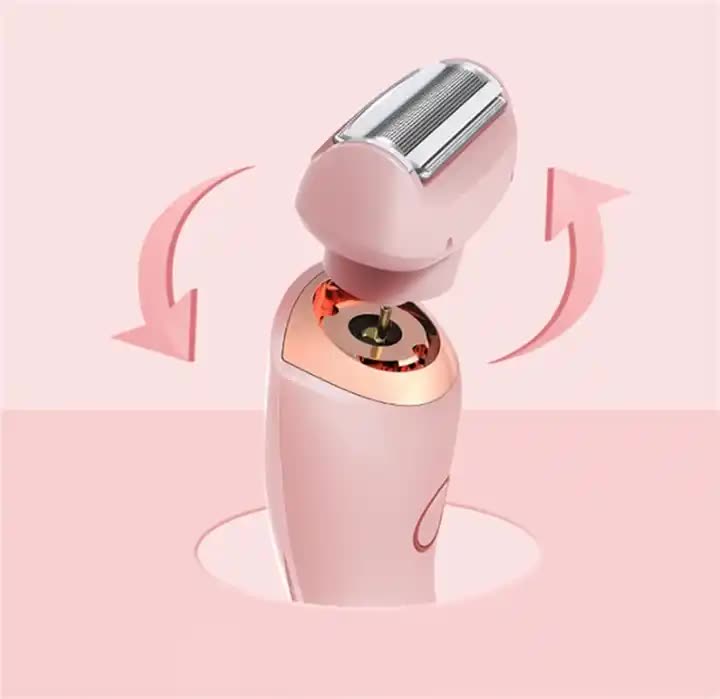 NNEDSZ Blue 2-in-1 Electric Razor for Women - Multifunctional Rechargeable Hair Removal Shaver-4