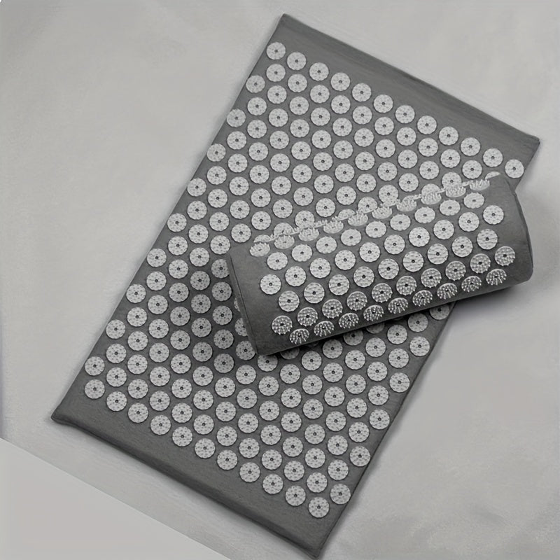 NNETM 3PCS Yoga Acupressure Massage Mat Set(Dark Gray)-1