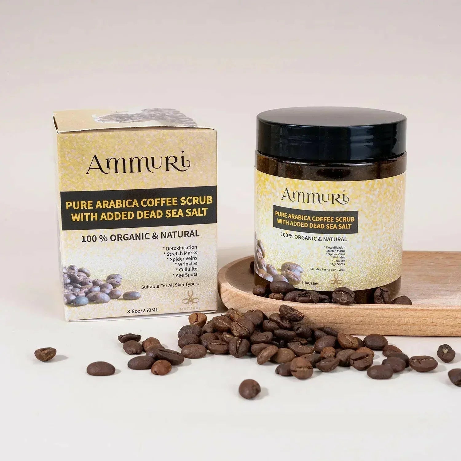 Ammuri Organic Coffee Scrub for Skin - Arabica Face Mask-1