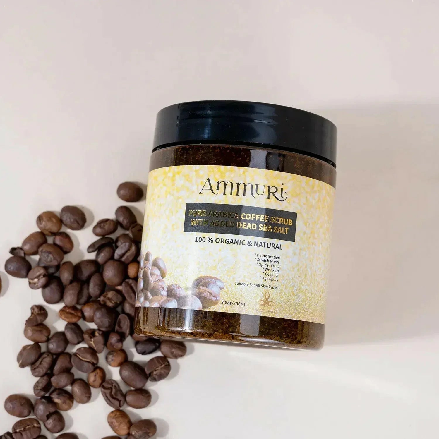 Ammuri Organic Coffee Scrub for Skin - Arabica Face Mask-3