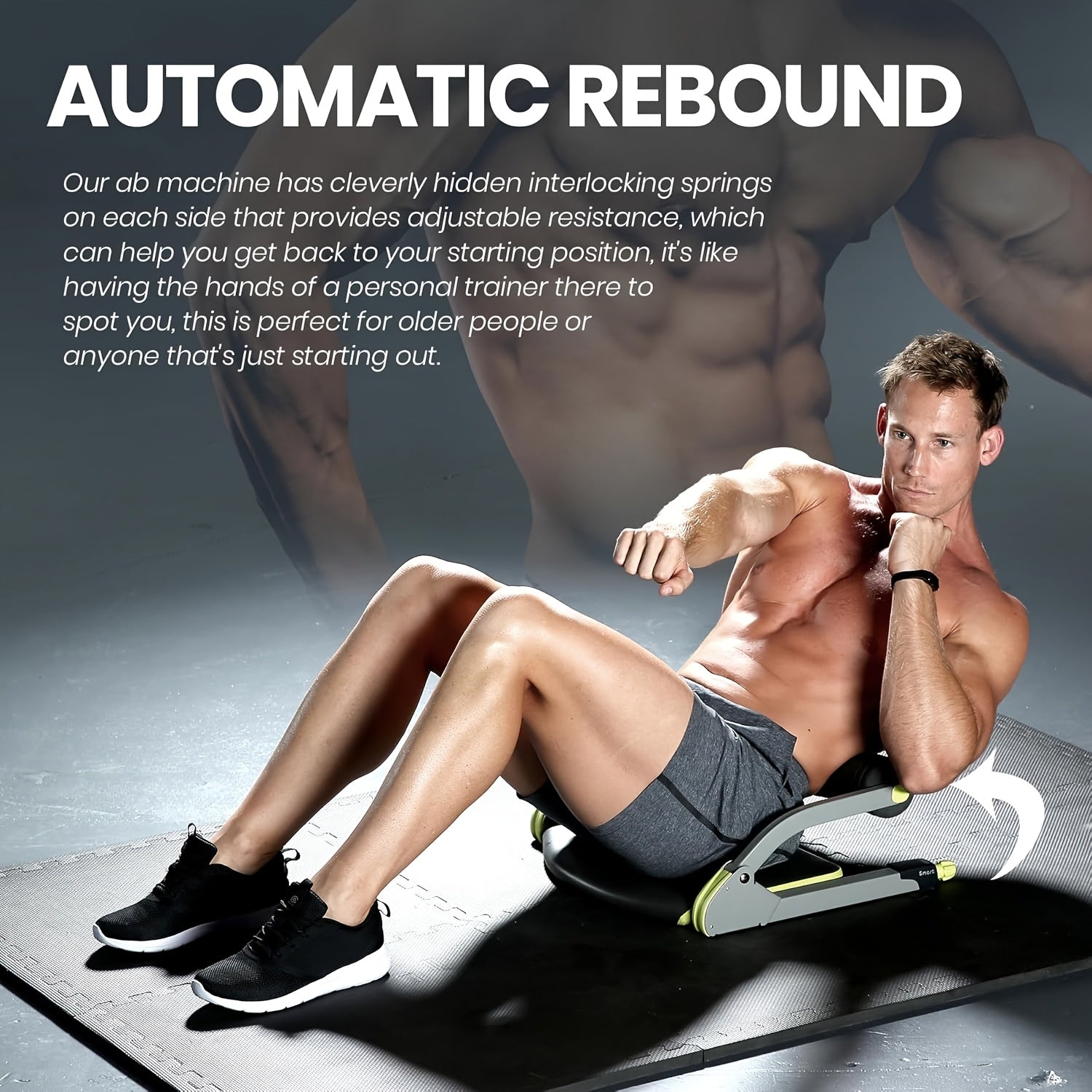 Sit Up Core Trainer Stainless Steel-3