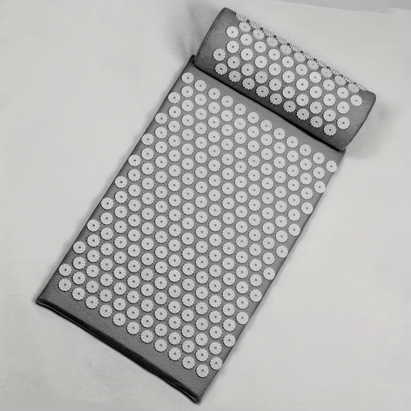 NNETM 3PCS Yoga Acupressure Massage Mat Set(Dark Gray)-2