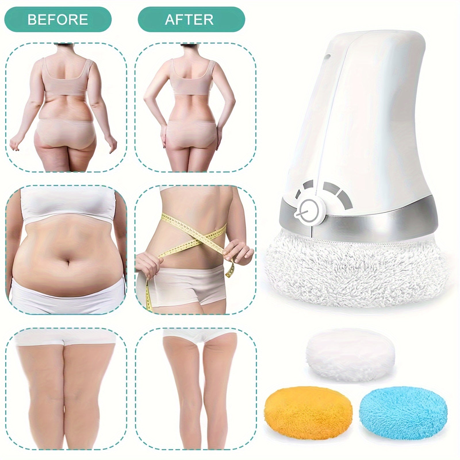 NNETM Body Sculpting Machine Cellulite Massager - White-1