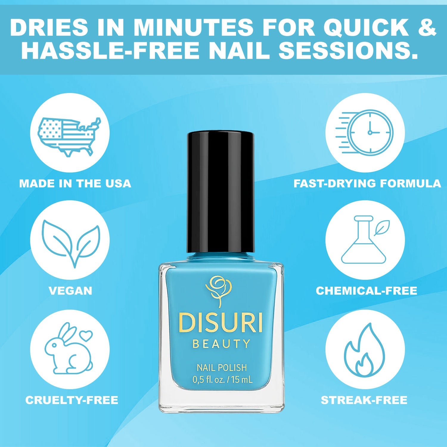 Vegan Sky Blue Nail Polish