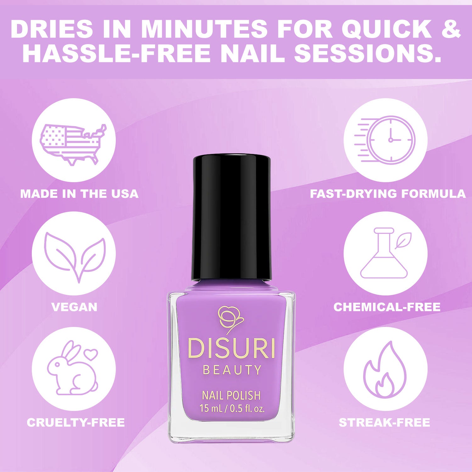 Vegan Pastel Lavender Nail Polish