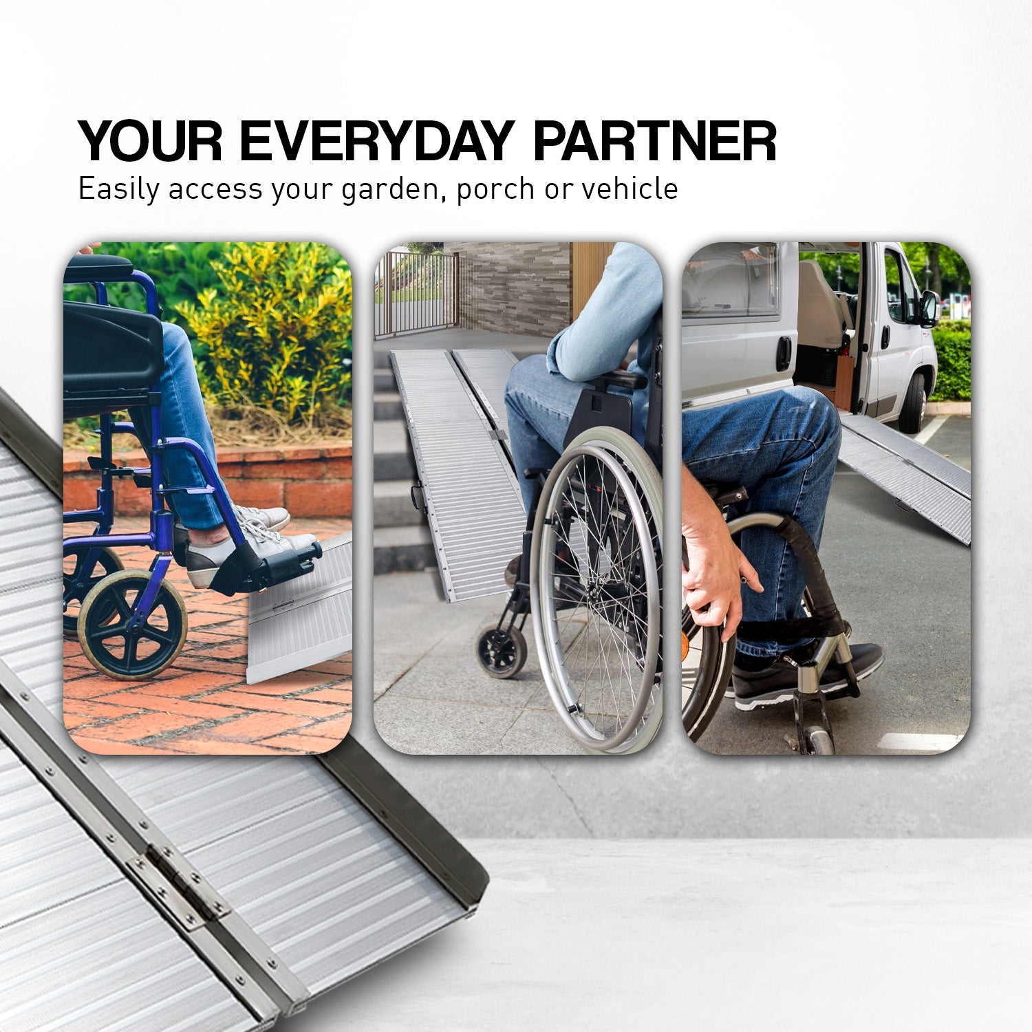 NNEDPE Aluminium Portable Wheelchair Ramp R02 - 5ft-4