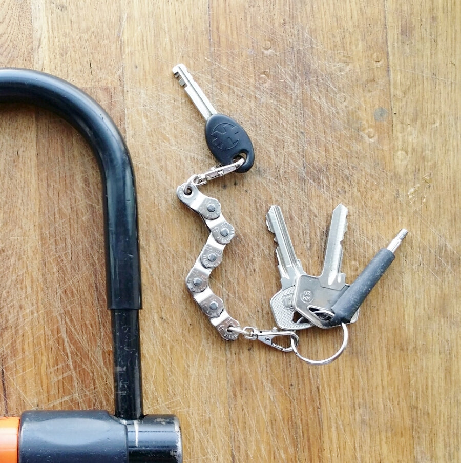 Recycled Bike Chain Keyring