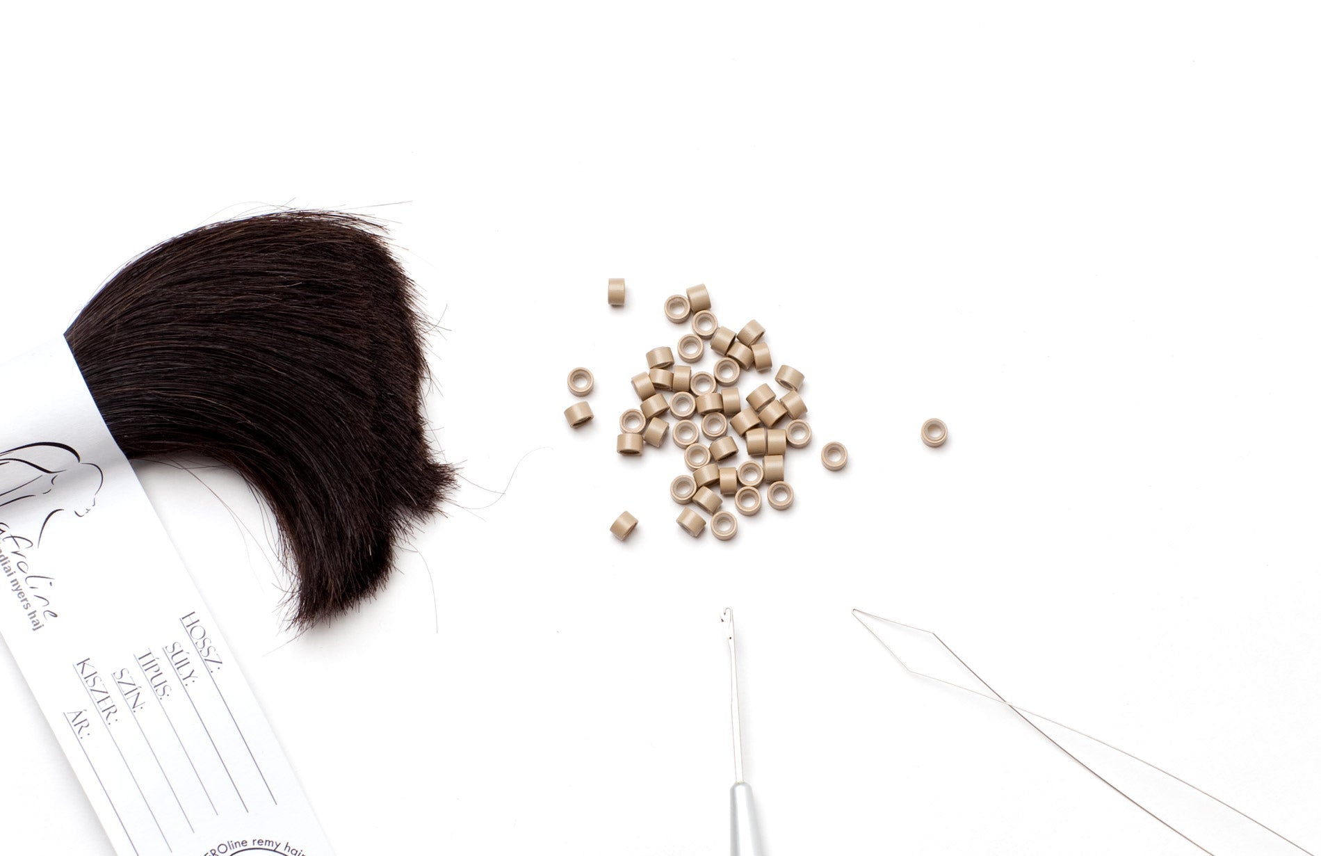 Silicone Micro Ring 7# Light Brown AFROline-4