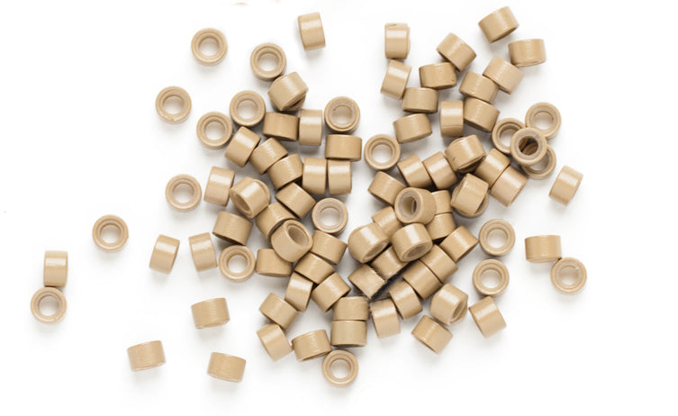 Silicone Micro Ring 7# Light Brown AFROline-1